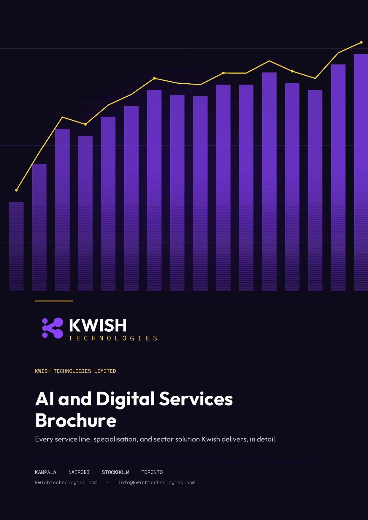 Cover page of AI Services Brochure