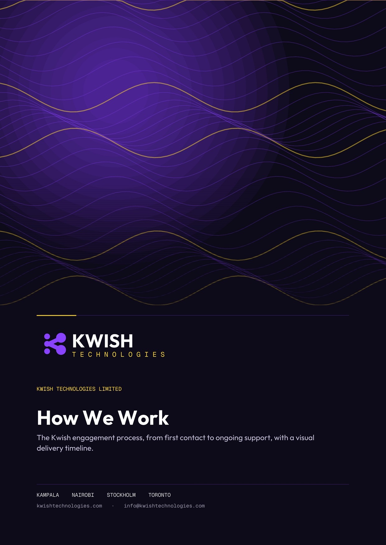 Cover page of How We Work Guidelines