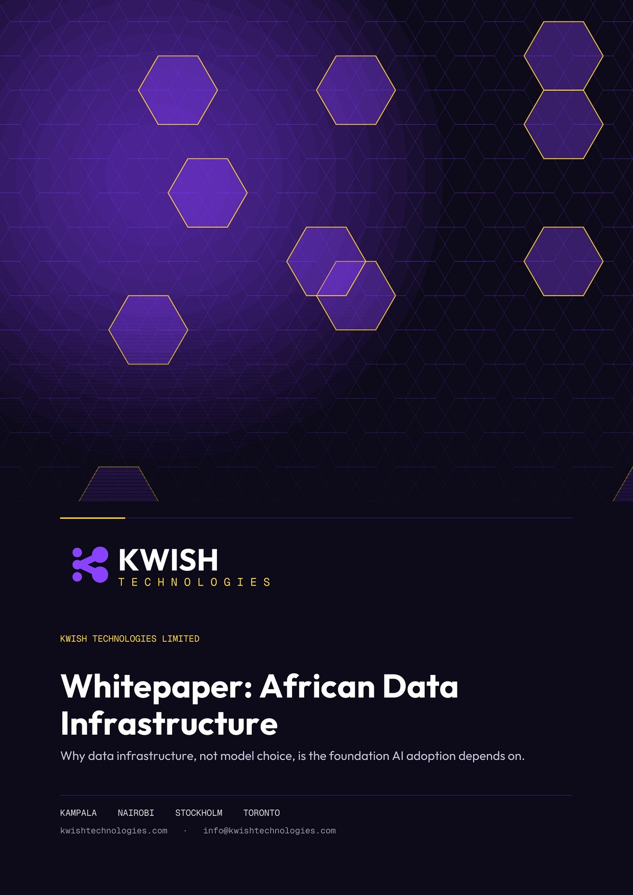 Cover page of Whitepaper: African Data Infrastructure